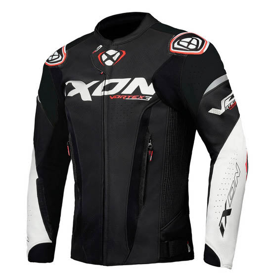 Ixon VORTEX 3 Jacket Blk/Wht - Sport Leather