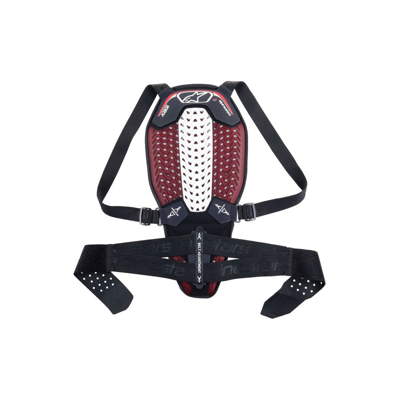 Nucleon Plasma Back Protector With Strap Black/White/Red XS