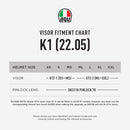 AGV K1 22.05 VISOR & PINLOCK FITMENT