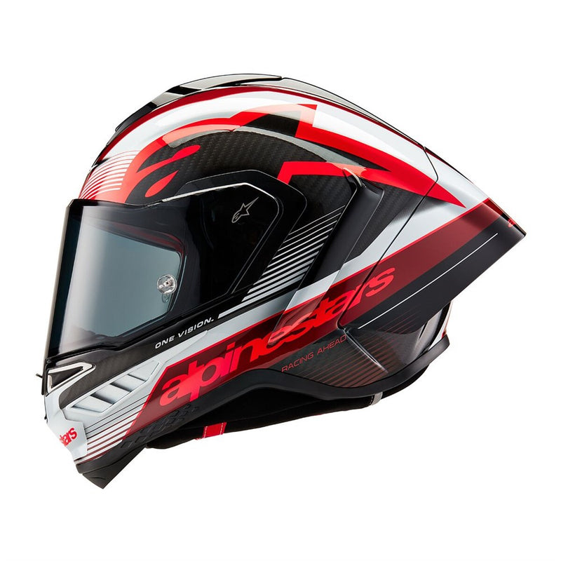 Supertech R10 Helmet Team Black Carbon/Red/White Gloss S