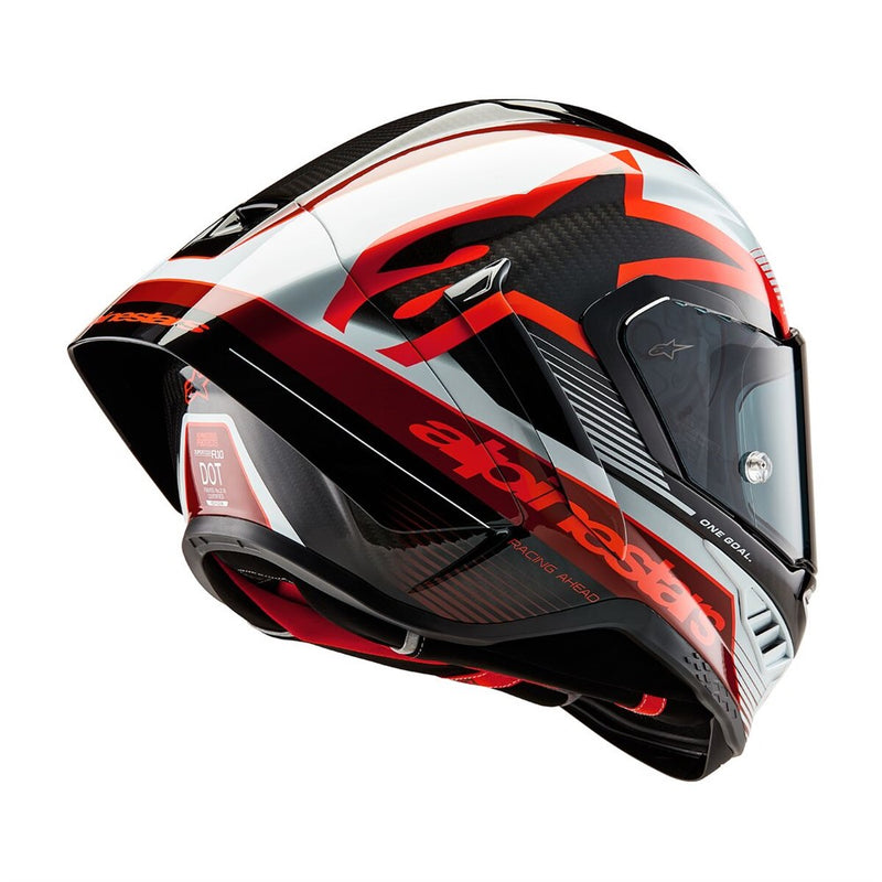 Supertech R10 Helmet Team Black Carbon/Red/White Gloss XXL