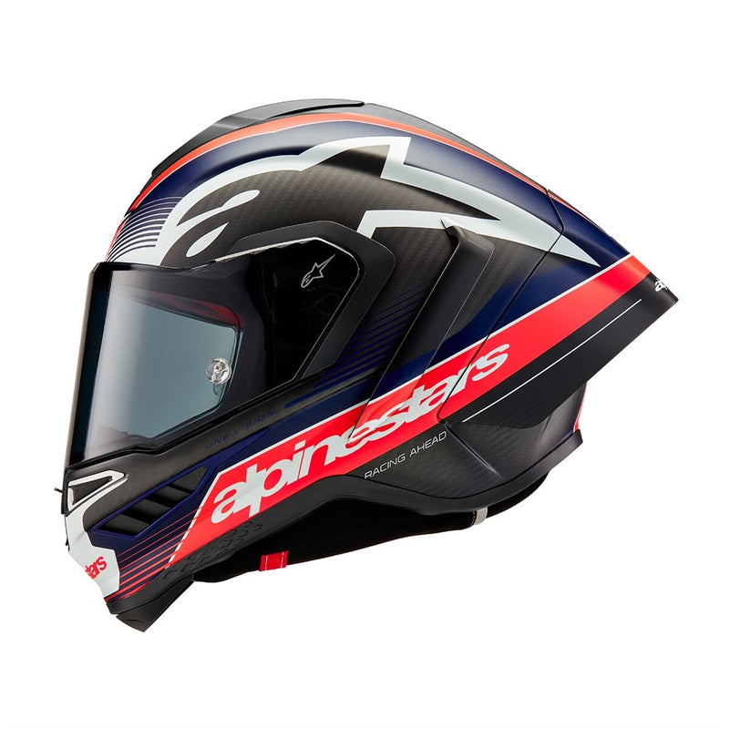 Supertech R10 Helmet Team Black Carbon/Red Fluoro/Dark Blue Matte L