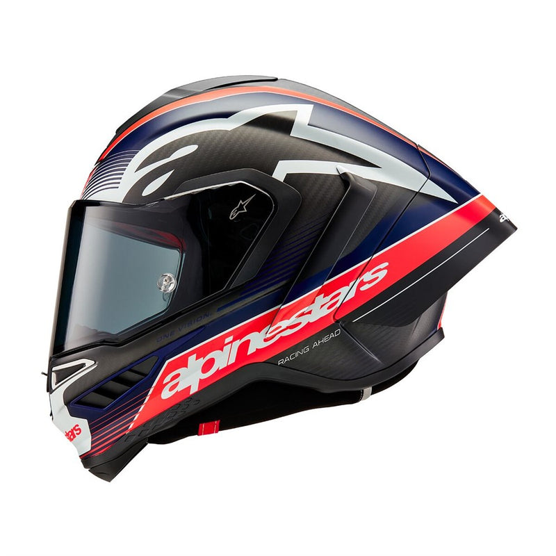 Supertech R10 Helmet Team Black Carbon/Red Fluoro/Dark Blue Matte M