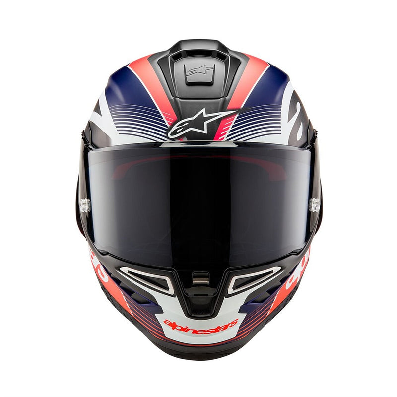 Supertech R10 Helmet Team Black Carbon/Red Fluoro/Dark Blue Matte S