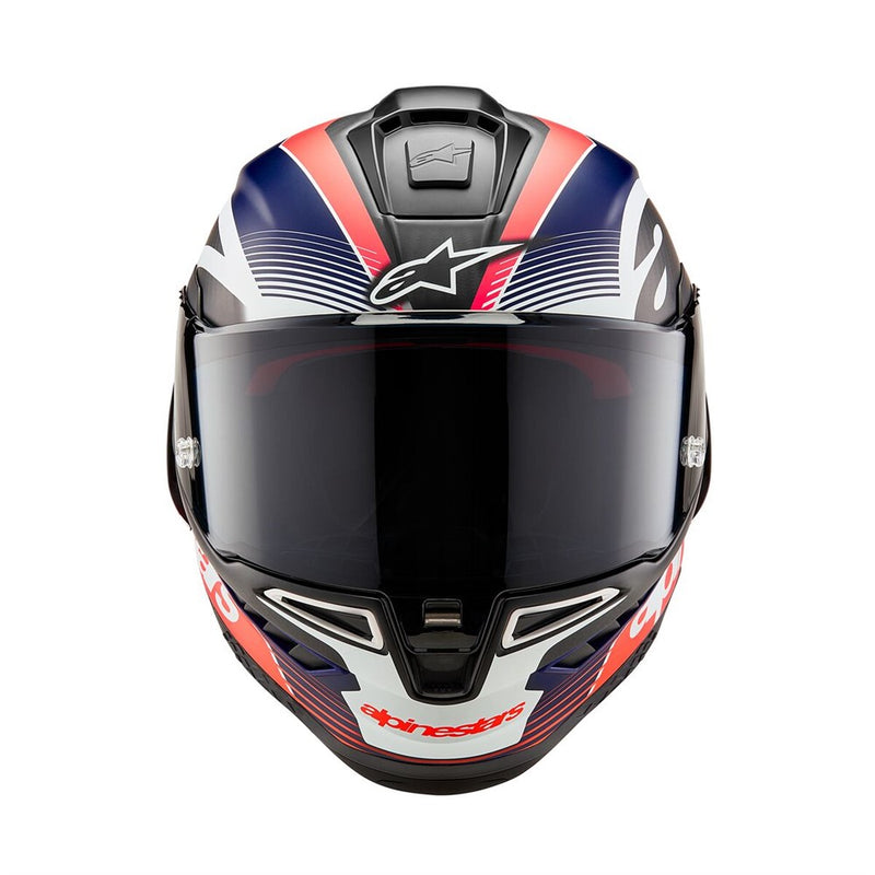 Supertech R10 Helmet Team Black Carbon/Red Fluoro/Dark Blue Matte M