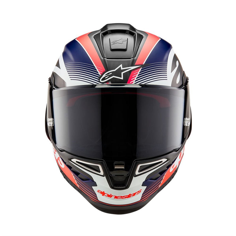 Supertech R10 Helmet Team Black Carbon/Red Fluoro/Dark Blue Matte XL