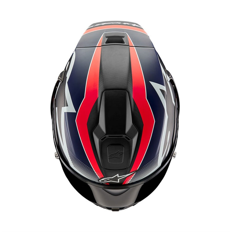 Supertech R10 Helmet Team Black Carbon/Red Fluoro/Dark Blue Matte M