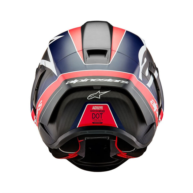 Supertech R10 Helmet Team Black Carbon/Red Fluoro/Dark Blue Matte L