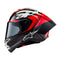 Supertech R10 Helmet Element Black Carbon/Bright Red/White Gloss XXL