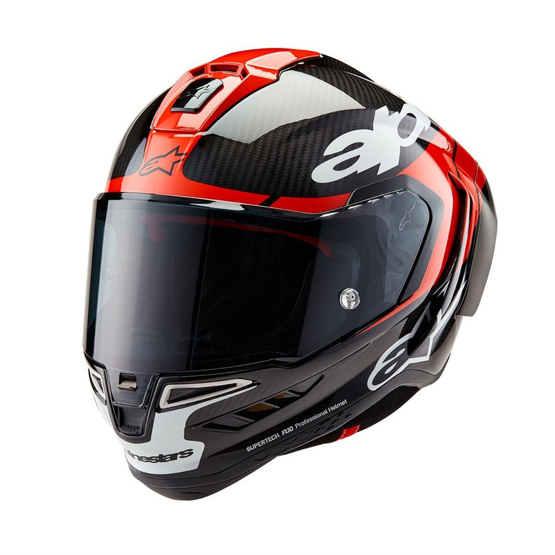 Supertech R10 Helmet Element Black Carbon/Bright Red/White Gloss M