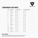 Size chart for REVIT Convergent H2O Pants