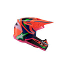 S-M3 Youth Helmet Deegan Orange Fluoro/Purple/Pink Fluoro Gloss M