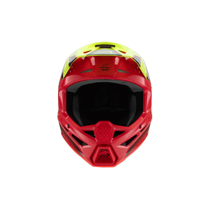 S-M3 Youth Helmet Fray Red/Yellow Fluoro/Black Gloss M
