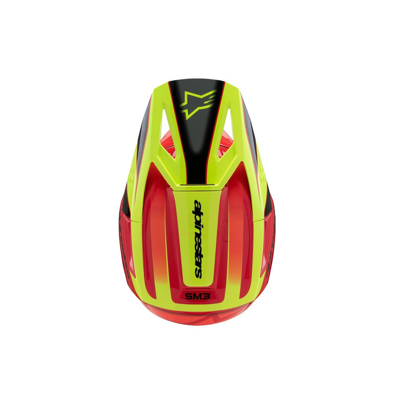 S-M3 Youth Helmet Fray Red/Yellow Fluoro/Black Gloss S