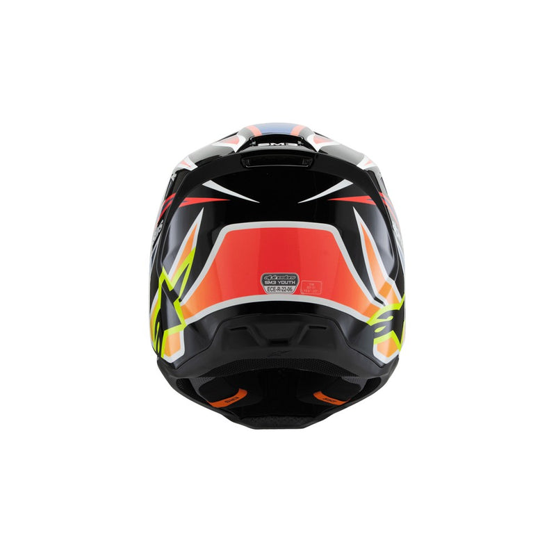 S-M3 Youth Helmet Wurx Black/Yellow Fluoro/Blue/Red Gloss M
