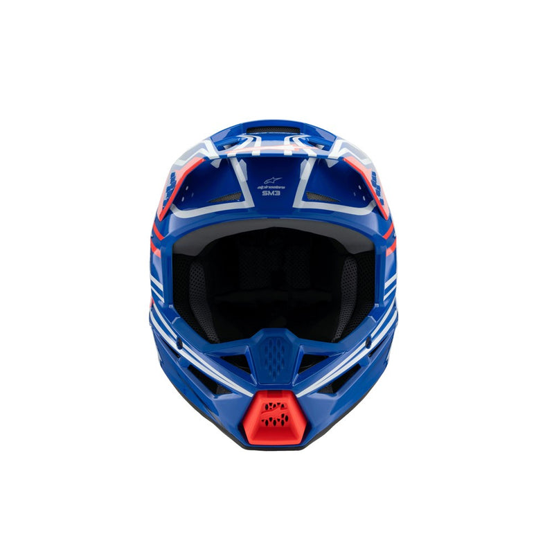 S-M3 Youth Helmet Wurx Blue/Red/White/Black Gloss M