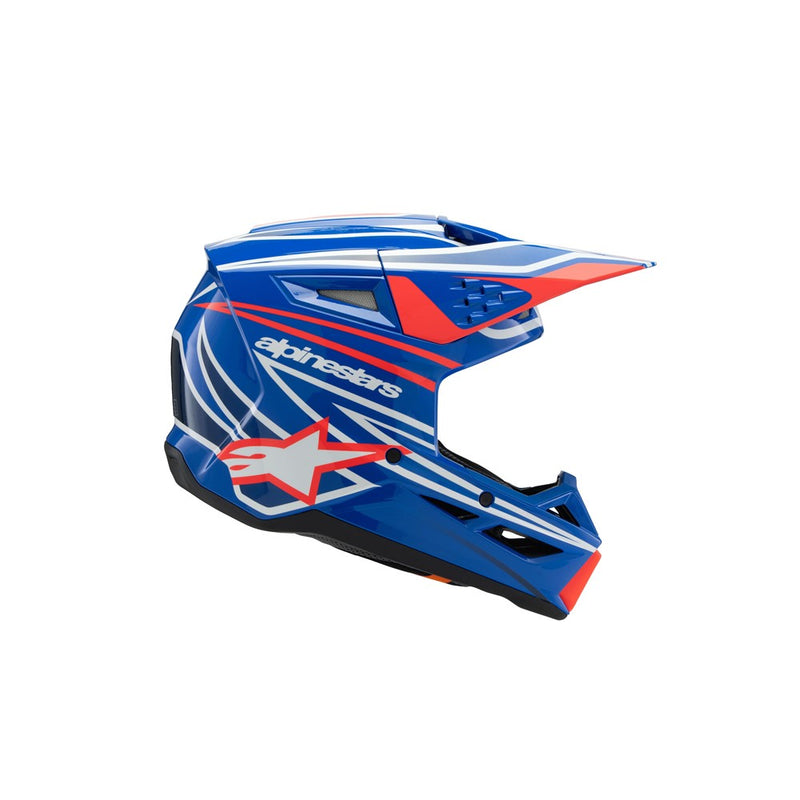 S-M3 Youth Helmet Wurx Blue/Red/White/Black Gloss M