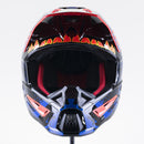 S-M5 Solar Flare Helmet Black/Blue/Red Fluoro L