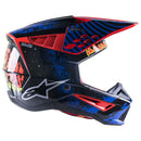 S-M5 Solar Flare Helmet Black/Blue/Red Fluoro L