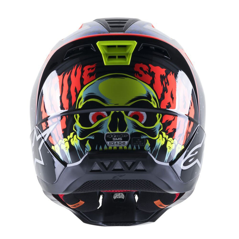 S-M5 Solar Flare Helmet Black/Blue/Red Fluoro L