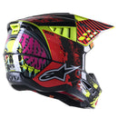 S-M5 Solar Flare Helmet Black/Red Fluoro/Yellow Fluoro XXL