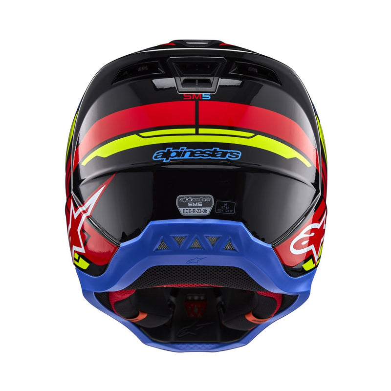 S-M5 Action 2 Helmet Black/Yellow Fluoro/Bright Red Gloss L