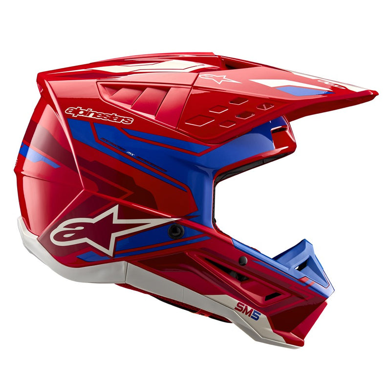 S-M5 Action 2 Helmet Bright Red/Blue Gloss XL