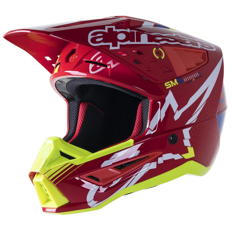 S-M5 Action Helmet Bright Red/White/Yellow Fluoro XXL