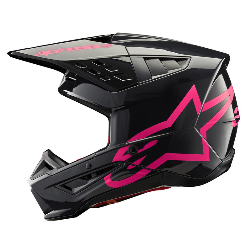S-M5 Corp Helmet Black/Diva Pink Gloss M