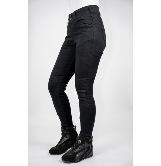 Bull-It Fury Black Skinny Motorcycle Jean (A) - LADIES