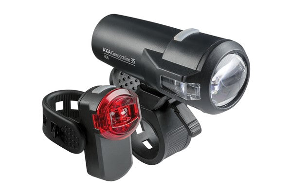 Bike Lights AXA Compactline Set 35 Lux