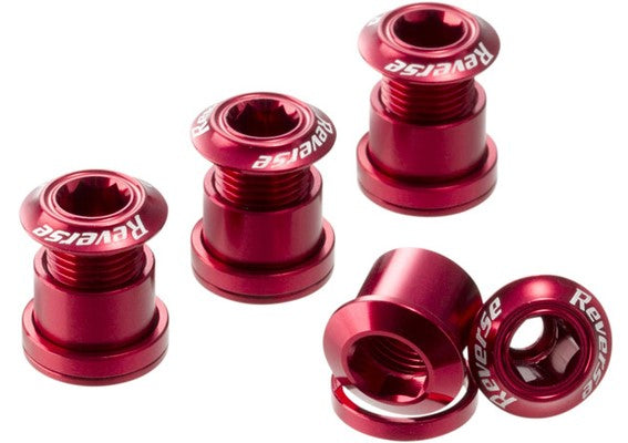 Chainring Bolt Set Bike Reverse Red