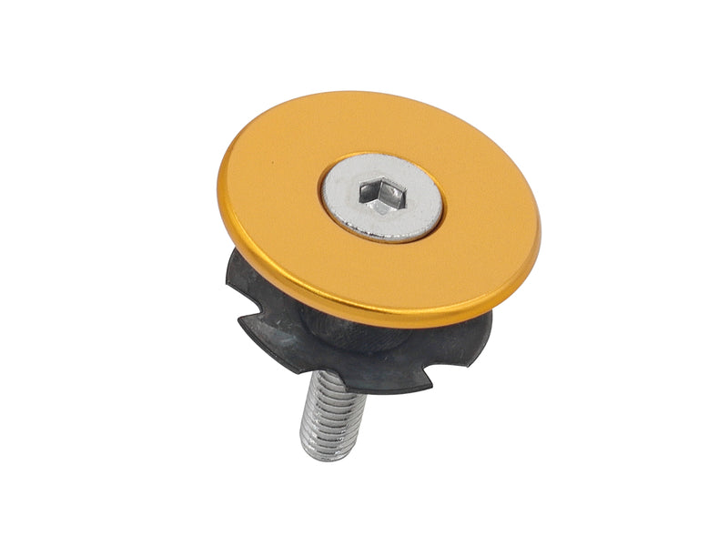 Bicycle steering top cap Anodized gold
