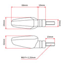 DRC 602 LED Flasher Lights (12V / Orange / Pair)