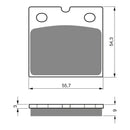 GOLDfren Brake Pads - GPR Sintered Racing