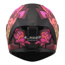 LS2 FF820 Rapid III Popppies Helmet - Black / Pink