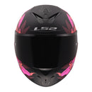 LS2 FF820 Rapid III Popppies Helmet - Black / Pink