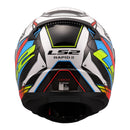 LS2 FF353 Rapid II XDron - White / Hi-Vis Orange / Blue