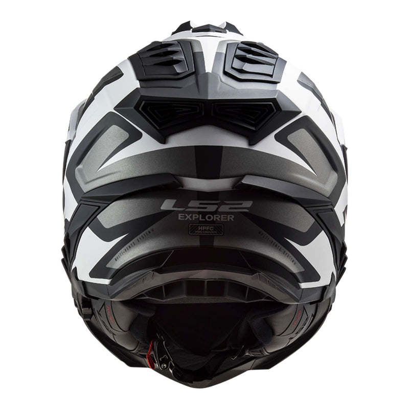 LS2 MX701 Explorer Alter Helmet HPFC - Matte Black / White 06