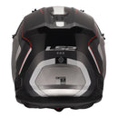 LS2 MX706 COZ Arched Helmet - Black / Silver / Titanium 06