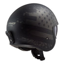 LS2 OF599 Spitfire II Flag Helmet - Matte Black 06