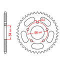 Sprocket Kit Honda CTX200 - 520XRE 12/55