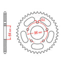 Sprocket Kit Honda CTX200 - 520SO 12/50