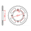 Sprocket Kit Yamaha YZ80BW - 428H 13/47