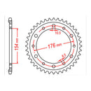 Sprocket Kit Honda CB1000R Predator '08-'11 (recommended) - 530ZXW 1