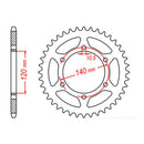 Sprocket Kit Kawasaki ZXR600 '95-'97 Gold - GB525XRE 15/40