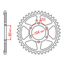Sprocket Kit Kawasaki ZX9R '98-'01 Gold (recommended) - GB530ZXW 16/41