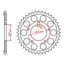 Sprocket Kit Suzuki GSXR400 - 525XRE 14/45