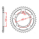 Sprocket Kit Suzuki DL650 V-Strom '07-'20 - GB525XRE 15/47