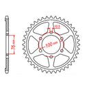 Sprocket Kit Suzuki RF900 (530conv) Gold - GB530XRE 15/43